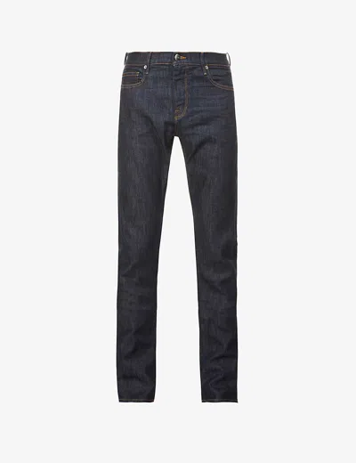 Frame Mens Coltswold L'homme Mid-rise Straight-leg Stretch-denim Jeans In Blue