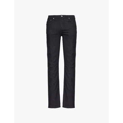 Frame Mens Rinse Modern Five-pockets Straight-leg Regular-fit Stretch-organic-denim Jeans
