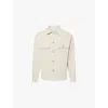 Frame Mens Dove Tweed Overshirt Button-front Tweed Jacket In Dove Tweed
