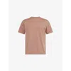 Frame Short Sleeve Light Cotton Tee Smoky Mocha In Brown