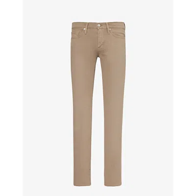 FRAME MENS GARAGE GRIME L'HOMME SLIM TAPERED-LEG SLIM-FIT STRETCH-DENIM JEANS