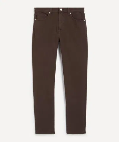 Frame Mens L'homme Slim Jeans In Garage Dark Brown
