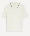 Frame Mens Light Pique Short-sleeve Polo In White
