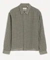 Frame Light Wool Plaid Button Down Shirt In Multi