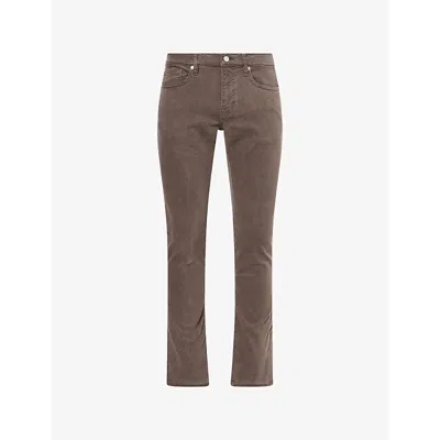 Frame Mens Mocha L'homme Slim-fit Stretch-denim Jeans In Brown