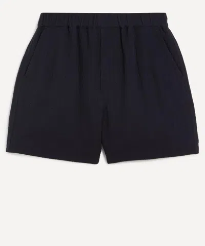 Frame Mens Open Weave Shorts In Black