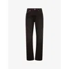 Frame Mens Modern Straight Slim-fit Stretch-denim Jeans Raven In Raven