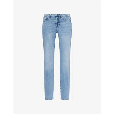 Frame Mens Sand Park L'homme Athletic Slim-fit Stretch-denim Jeans