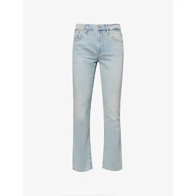 Frame Mens  Modern Straight Slim-fit Denim Jeans In Blue