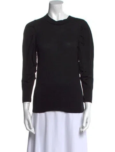 Pre-owned Frame Merino Wool Crew Neck Sweater In Black