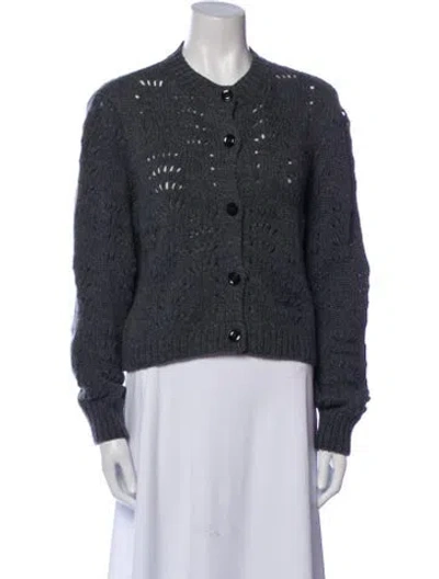 Pre-owned Frame Merino Wool Crew Neck Sweater In Gray