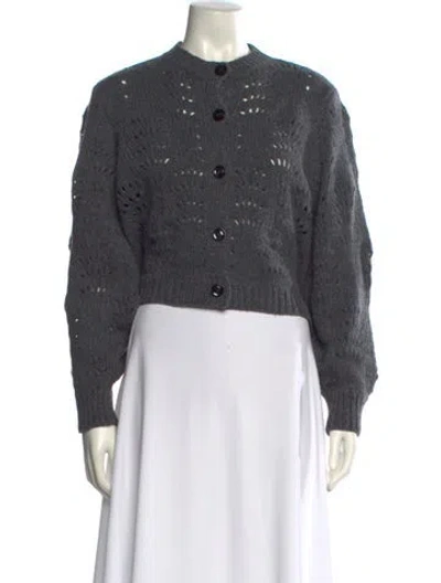Pre-owned Frame Merino Wool Crew Neck Sweater In Gray