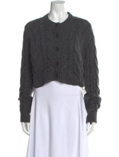 Pre-owned Frame Merino Wool Crew Neck Sweater In Gray