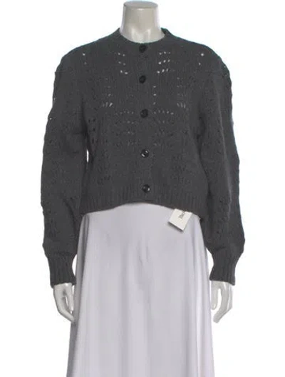 Pre-owned Frame Merino Wool Crew Neck Sweater In Gray