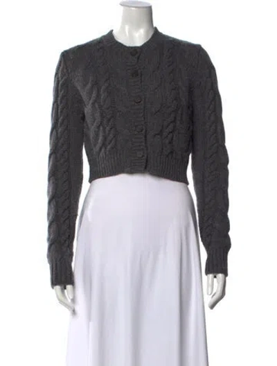 Pre-owned Frame Merino Wool Crew Neck Sweater In Gray