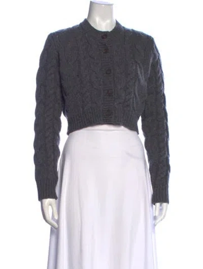 Pre-owned Frame Merino Wool Crew Neck Sweater In Gray