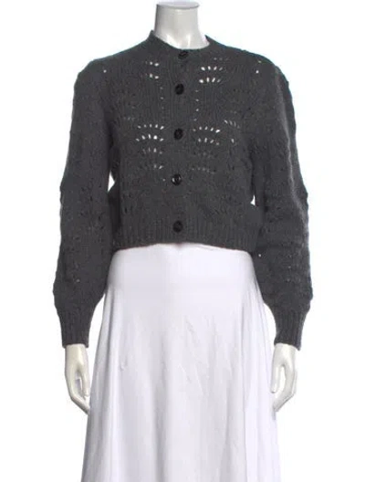 Pre-owned Frame Merino Wool Crew Neck Sweater In Gray
