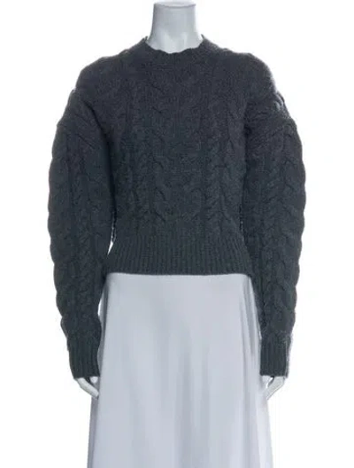 Pre-owned Frame Merino Wool Crew Neck Sweater In Green
