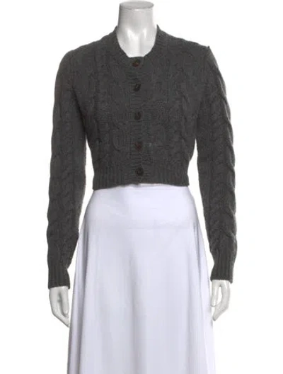 Pre-owned Frame Merino Wool Crew Neck Sweater In Grey