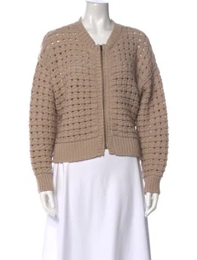 Pre-owned Frame Merino Wool Crew Neck Sweater In Neutral