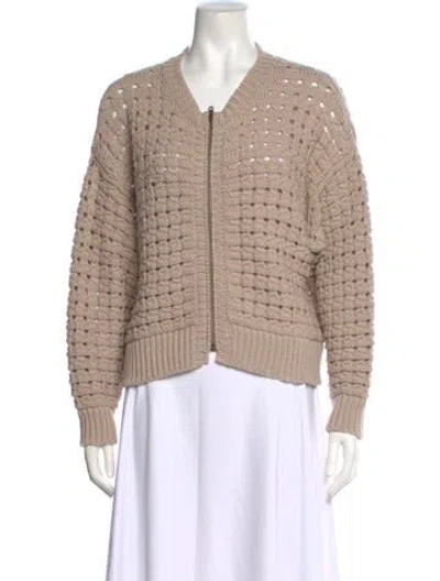 Pre-owned Frame Merino Wool Crew Neck Sweater In Neutral