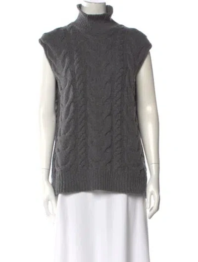 Pre-owned Frame Merino Wool Printed Sweater In Gray