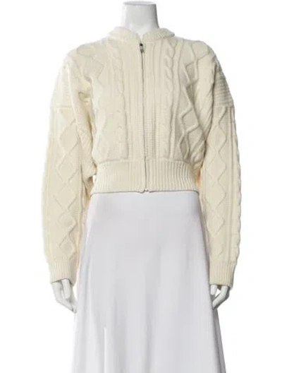 Pre-owned Frame Merino Wool Printed Sweater In Neutral