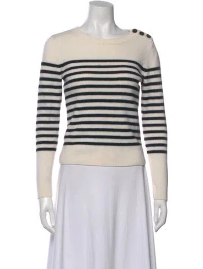Pre-owned Frame Merino Wool Striped Sweater