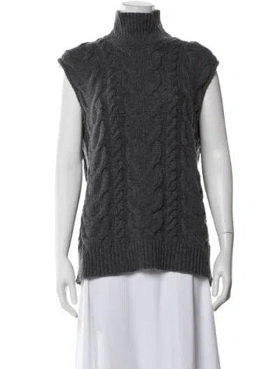 Pre-owned Frame Merino Wool Turtleneck Sweater In Gray