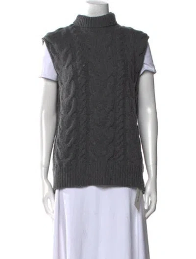 Pre-owned Frame Merino Wool Turtleneck Sweater In Gray