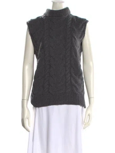 Pre-owned Frame Merino Wool Turtleneck Sweater In Gray