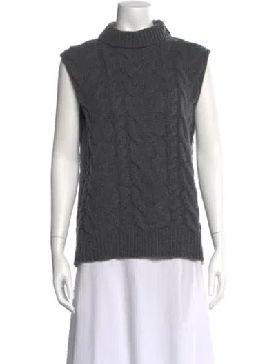 Pre-owned Frame Merino Wool Turtleneck Sweater In Gray
