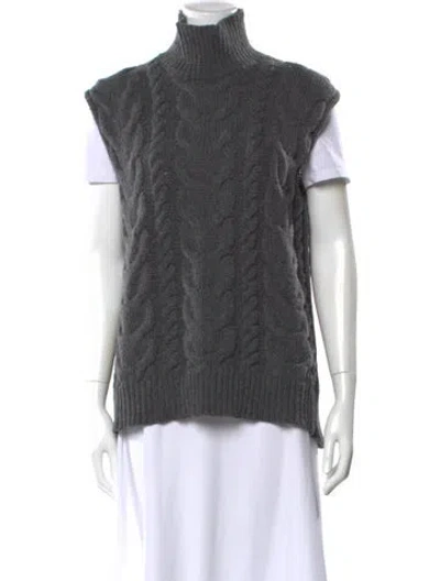 Pre-owned Frame Merino Wool Turtleneck Sweater In Gray