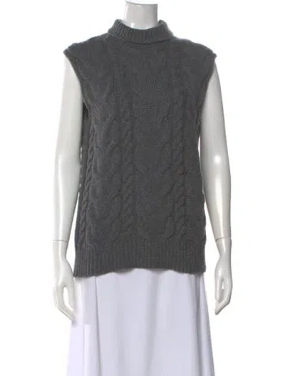 Pre-owned Frame Merino Wool Turtleneck Sweater In Gray