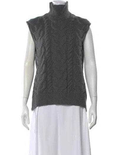 Pre-owned Frame Merino Wool Turtleneck Sweater In Gray