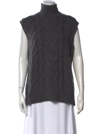 Pre-owned Frame Merino Wool Turtleneck Sweater In Gray