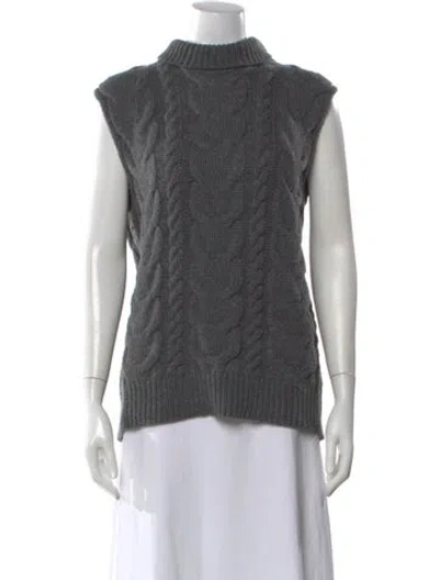 Pre-owned Frame Merino Wool Turtleneck Sweater W/ Tags In Gray
