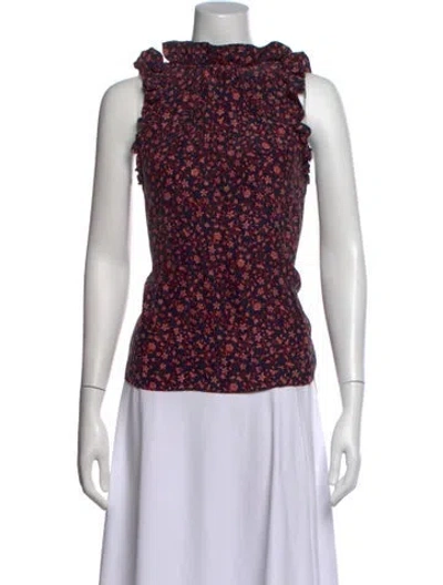 Pre-owned Frame Merino Wool Turtleneck Top In Gray