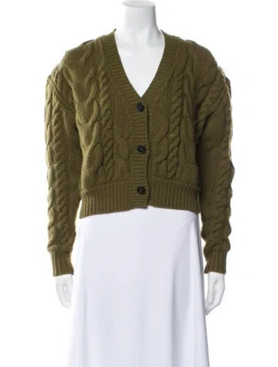 Pre-owned Frame Merino Wool V-neck Sweater In Blue