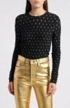 FRAME FRAME METALLIC TEXTURED MESH TOP