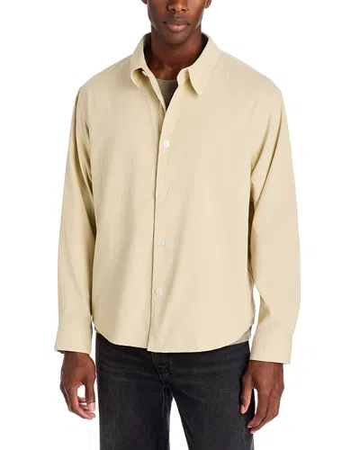 Frame Micro Cord Cotton Shirt In Neutral