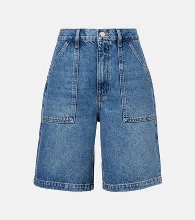 Frame Mid-rise Denim Shorts