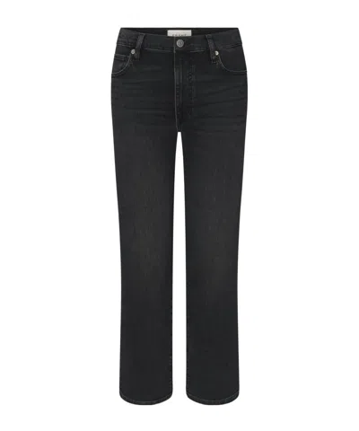 Frame Mid-rise Denim Trousers In Black