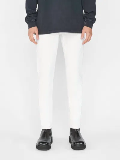Frame Mid Rise Fit Slim Jeans In Whisper White
