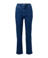 Frame Mid-rise Flared Jeans Icon In Blue