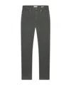 Frame Mid Rise Jeans In Green