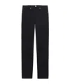 Frame Mid-rise Slim-fit Denim Trousers In Black