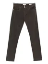 Frame Mid-rise Slim-fit Jeans In Brown