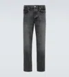 Frame The Straight Faded Denim Jeans In Grey