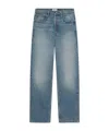 Frame Mid-rise Straight-leg Denim Trousers In Blue
